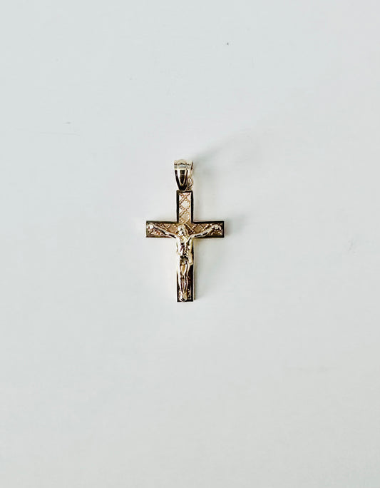 14 Karat Yellow Gold Crucifix Pendant