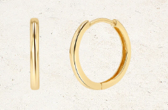 14K Yellow Gold Mini Hoop Earrings