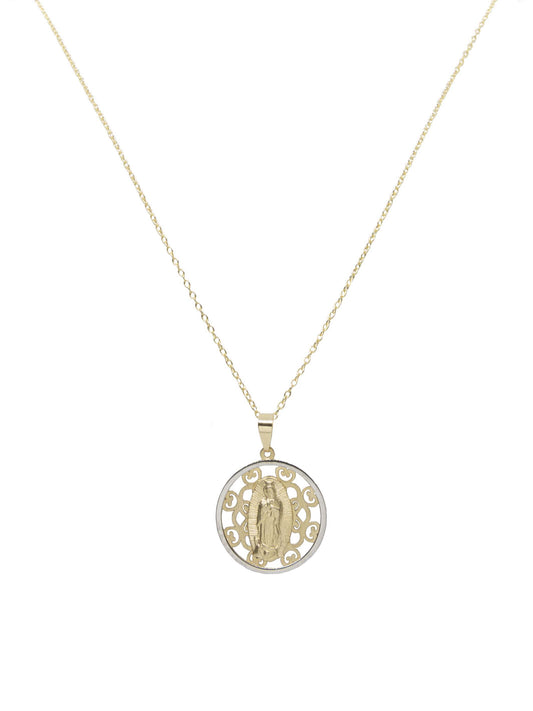 14k Yellow Gold Our Lady of Guadalupe Pendant-Necklace Sold Separately