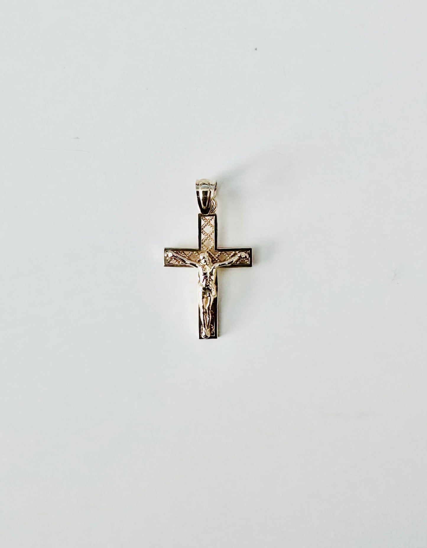 14 Karat Yellow Gold Crucifix Pendant