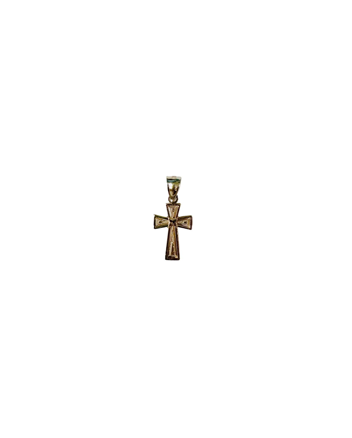 14K Yellow Gold Cross Pendant