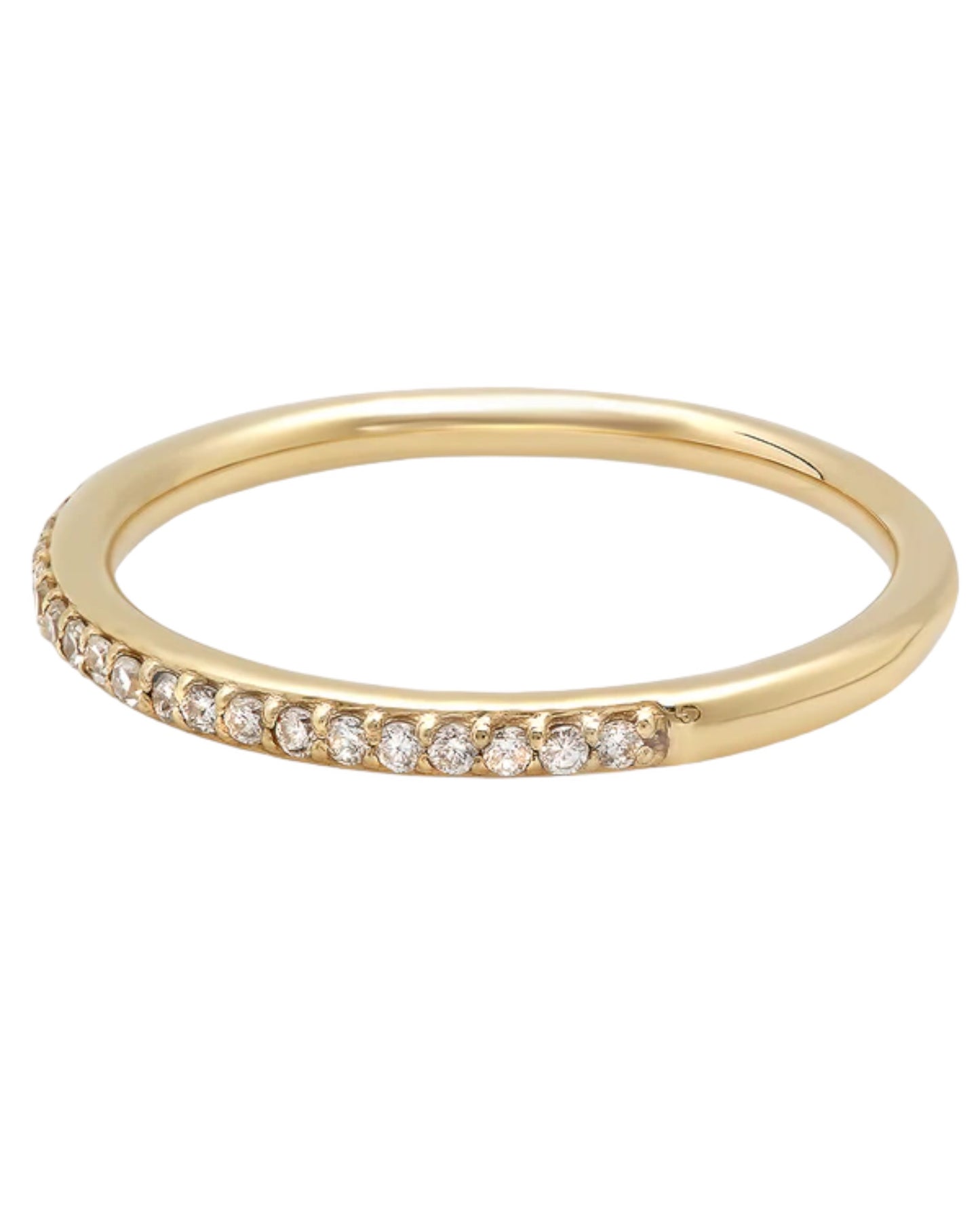 14k Yellow Gold Diamond Band Ring