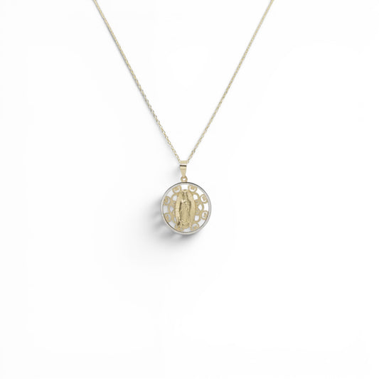 14k Yellow Gold Our Lady of Guadalupe Pendant-Necklace Sold Separately