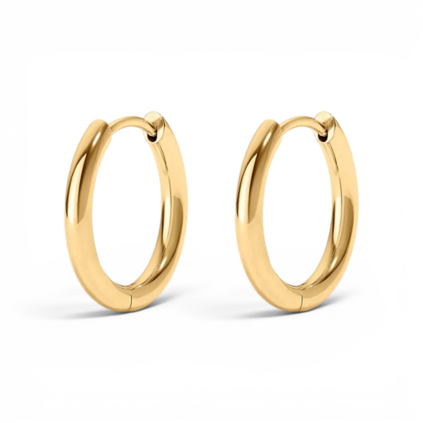 14k Yellow Gold Hoop Earrings