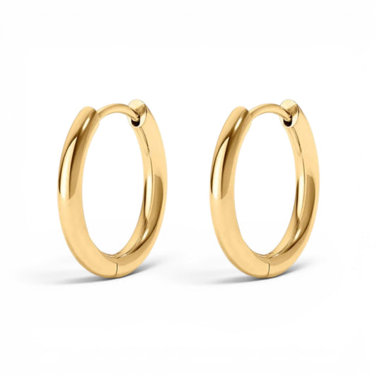 14k Yellow Gold Hoop Earrings