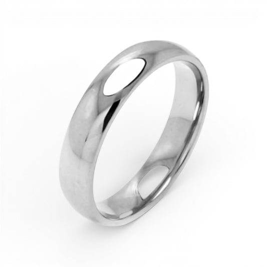 925 Sterling Silver High Polished Wedding Band Round Ring 3mm