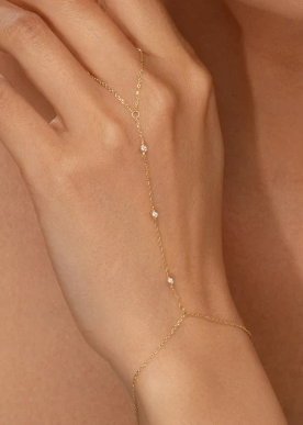 14K Gold Filled Dainty Ring Finger Bracelet