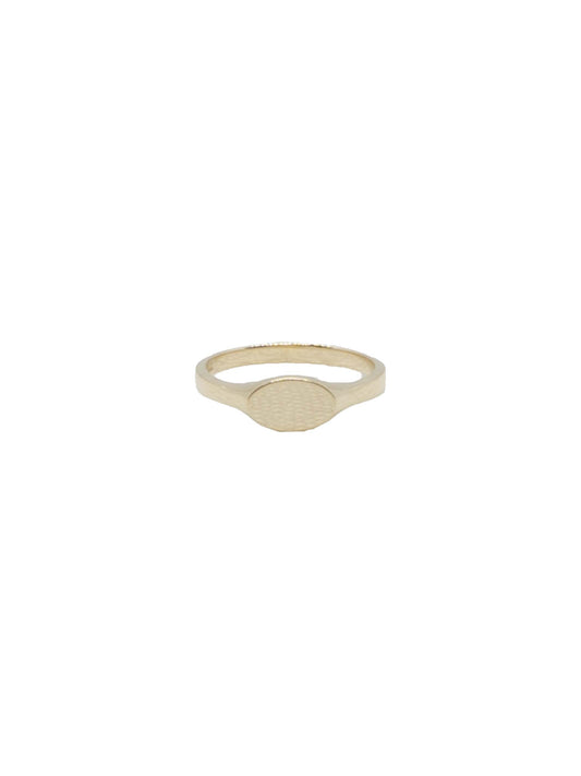 14k Yellow Gold Aimeelou Mini Signet Ring