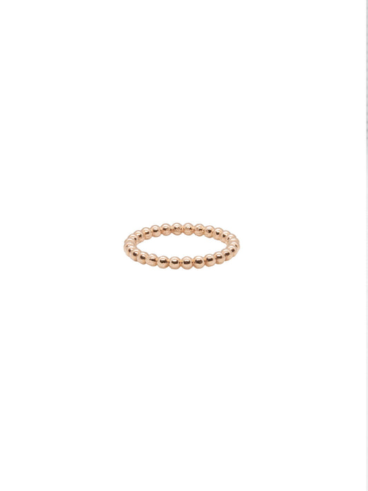 14k Rose Gold Stackable Bead/ Ball Ring